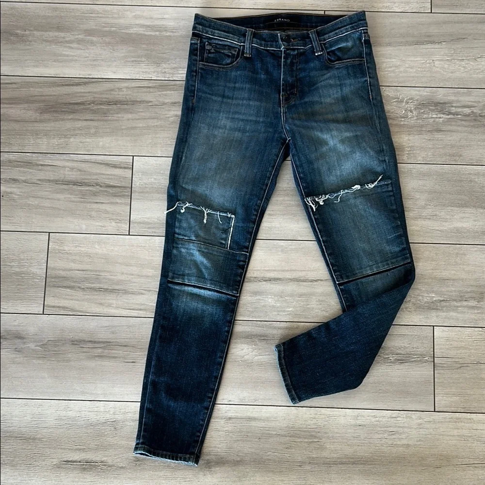 J Brand Jasper Patched mid rise capri jeans size 25